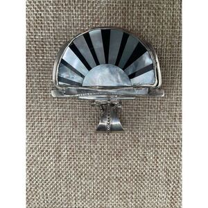 Vintage Native American Zuni Sterling Silver Sunburst Pendant/Brooch – Mother of